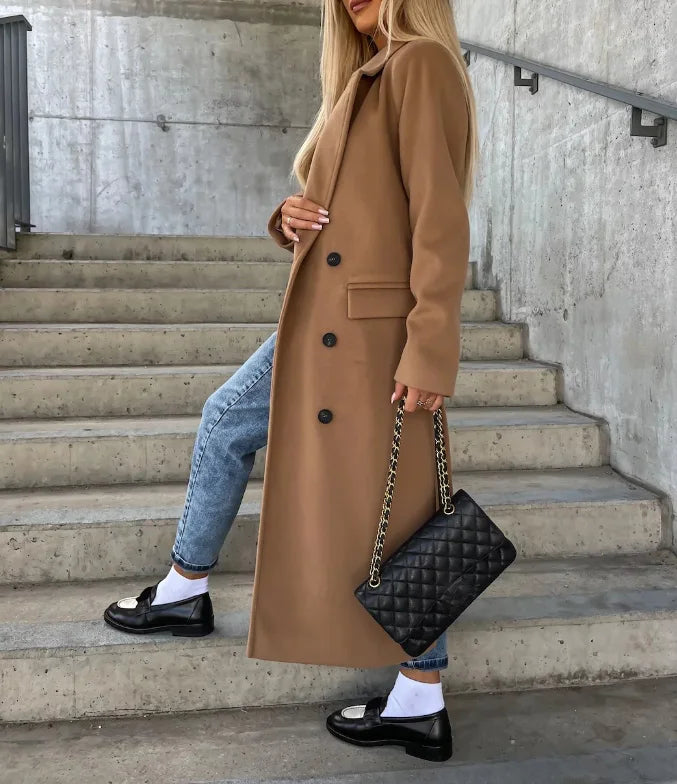 Echoarchiv | Schicker Maßgefertigter Mantel für Frauen Warmer und Klassischer Winterlook