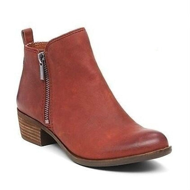 Stiefeletten | Blockabsatz | Flacher Absatz | Lederstiefel | Damenstiefel Echoarchiv