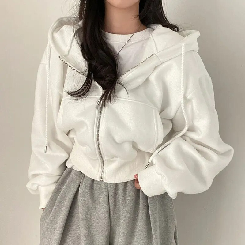 Echoarchiv | Übergröße Zipper-Hoodie Für Damen
