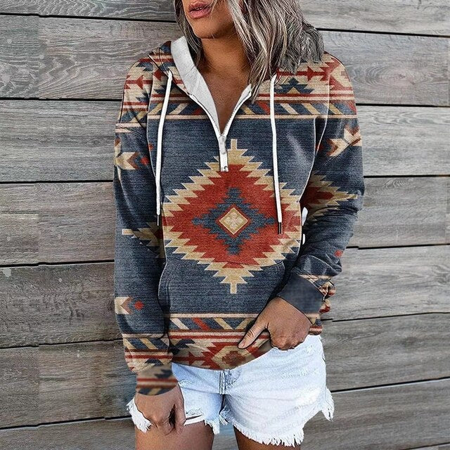 Ethnische Kapuzenpullover