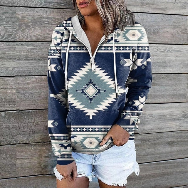Ethnische Kapuzenpullover