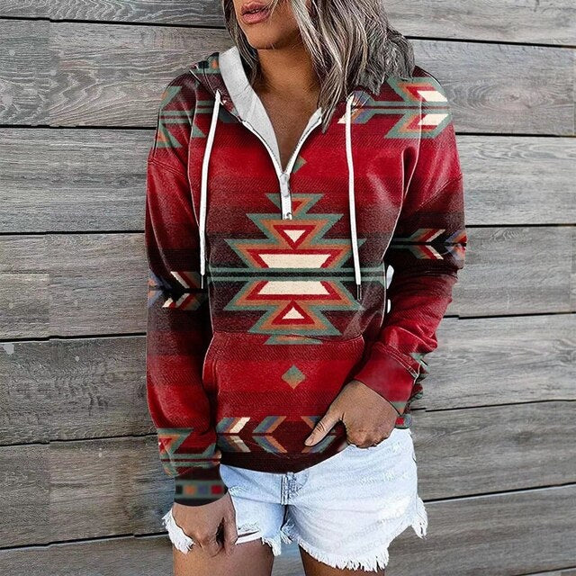 Ethnische Kapuzenpullover