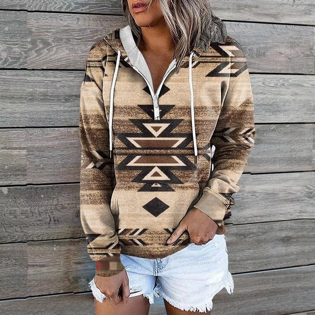 Ethnische Kapuzenpullover