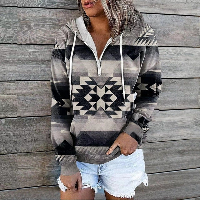 Ethnische Kapuzenpullover