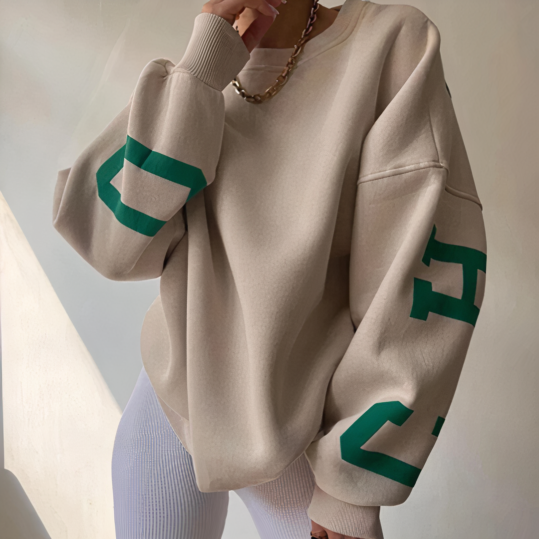 Echoarchiv | Pullover mit Buchstabenaufdruck