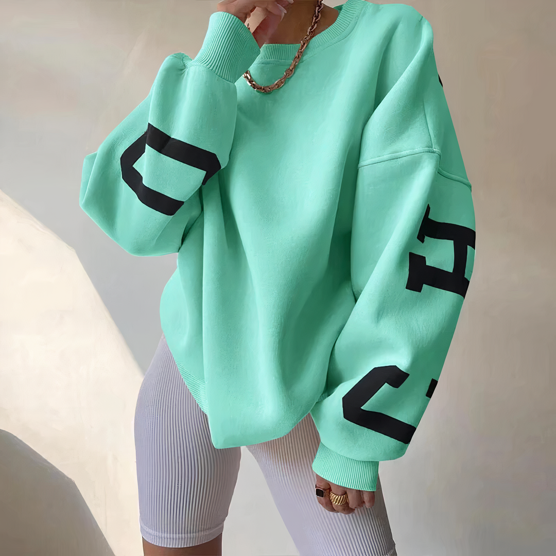 Echoarchiv | Pullover mit Buchstabenaufdruck