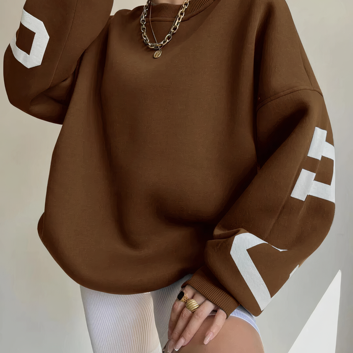Echoarchiv | Pullover mit Buchstabenaufdruck