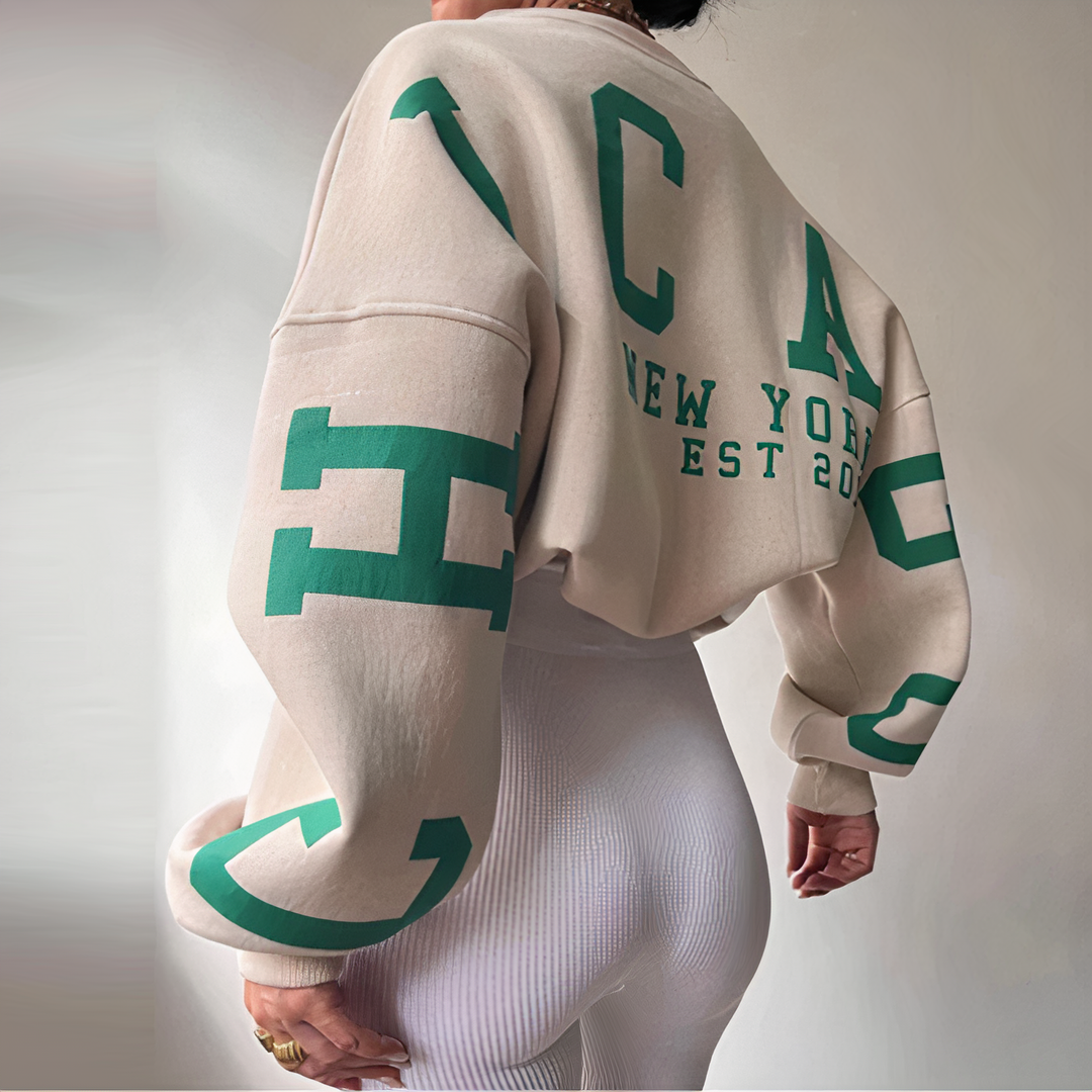 Echoarchiv | Pullover mit Buchstabenaufdruck