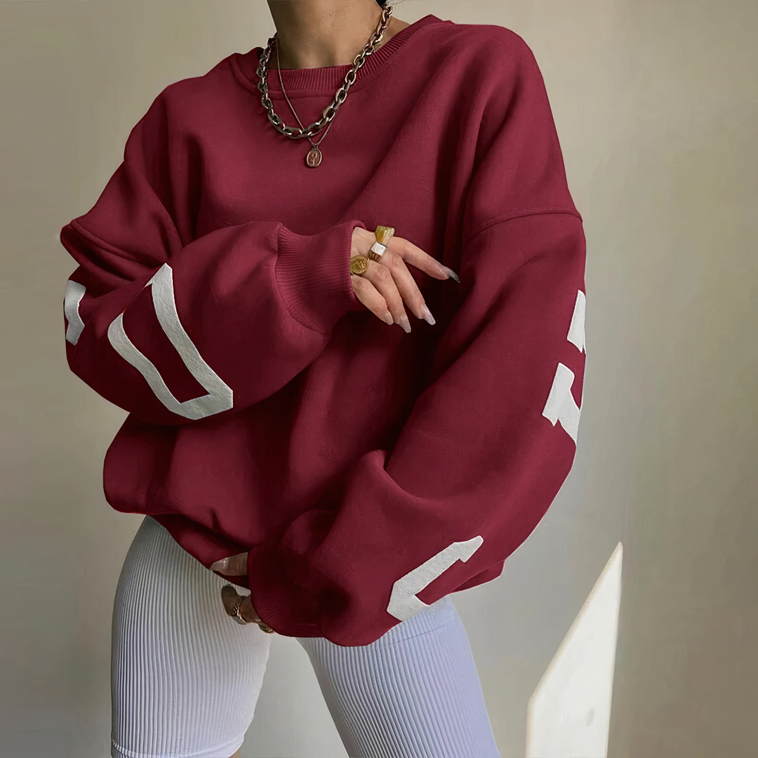 Echoarchiv | Pullover mit Buchstabenaufdruck