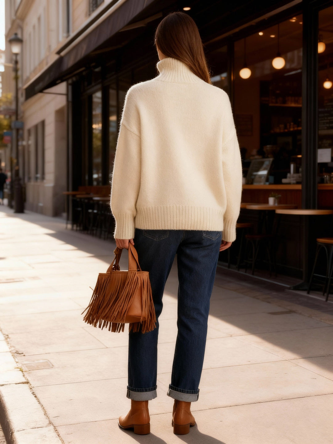 Damen Rollkragenpullover LinEchoarchiv | Echoarchiv