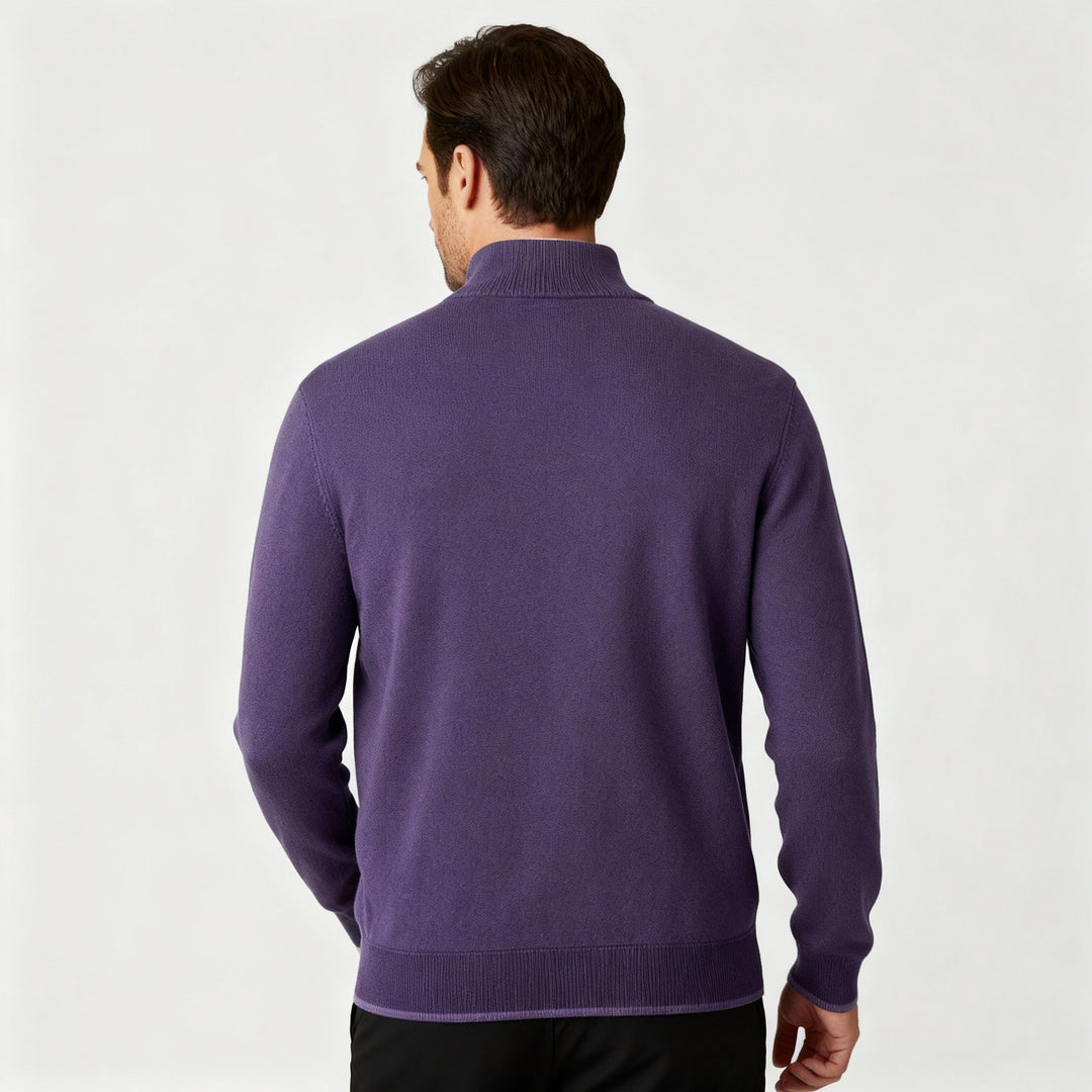 Eleganter Merino Komfort Pullover Damen Reißverschluss Moderne Strickware | Echoarchiv