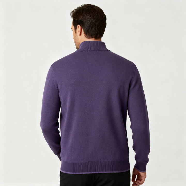 Eleganter Merino Komfort Pullover Damen Reißverschluss Moderne Strickware | Echoarchiv