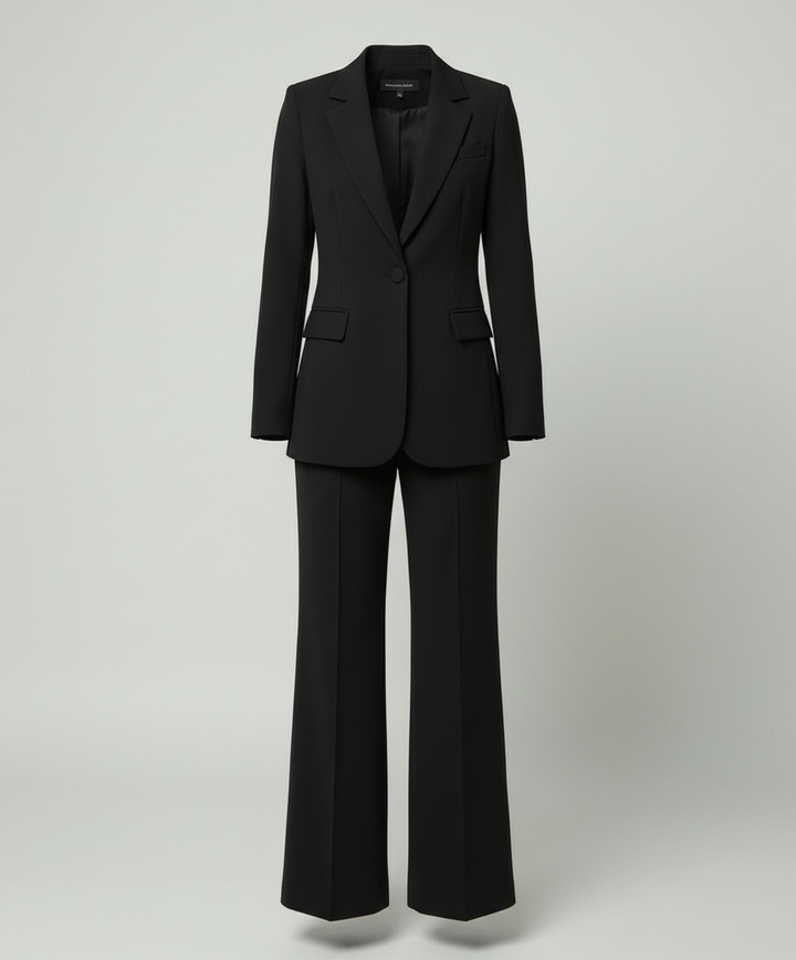 Echoarchiv | Damenanzug 2-teilig - Eleganter Blazer und Weite Hose Set