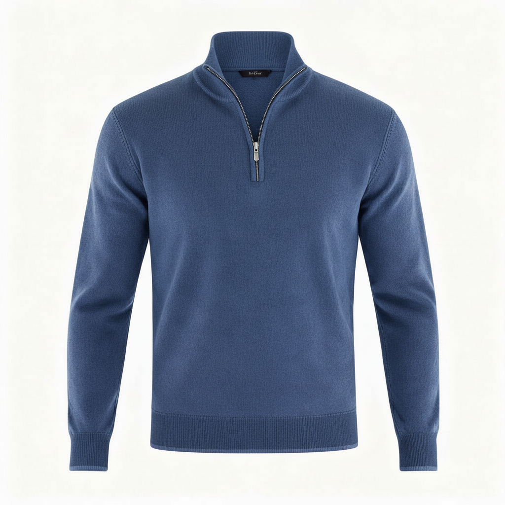 Eleganter Merino Komfort Pullover Damen Reißverschluss Moderne Strickware | Echoarchiv