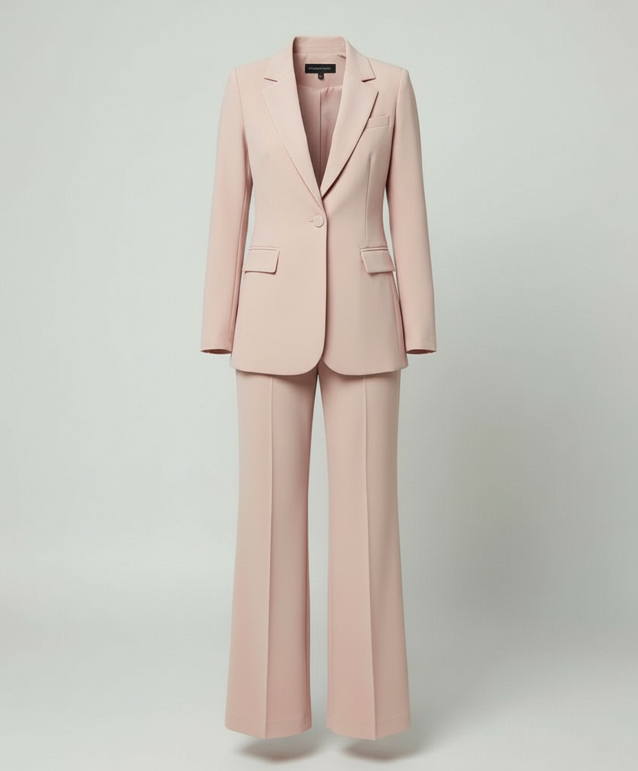 Echoarchiv | Damenanzug 2-teilig - Eleganter Blazer und Weite Hose Set