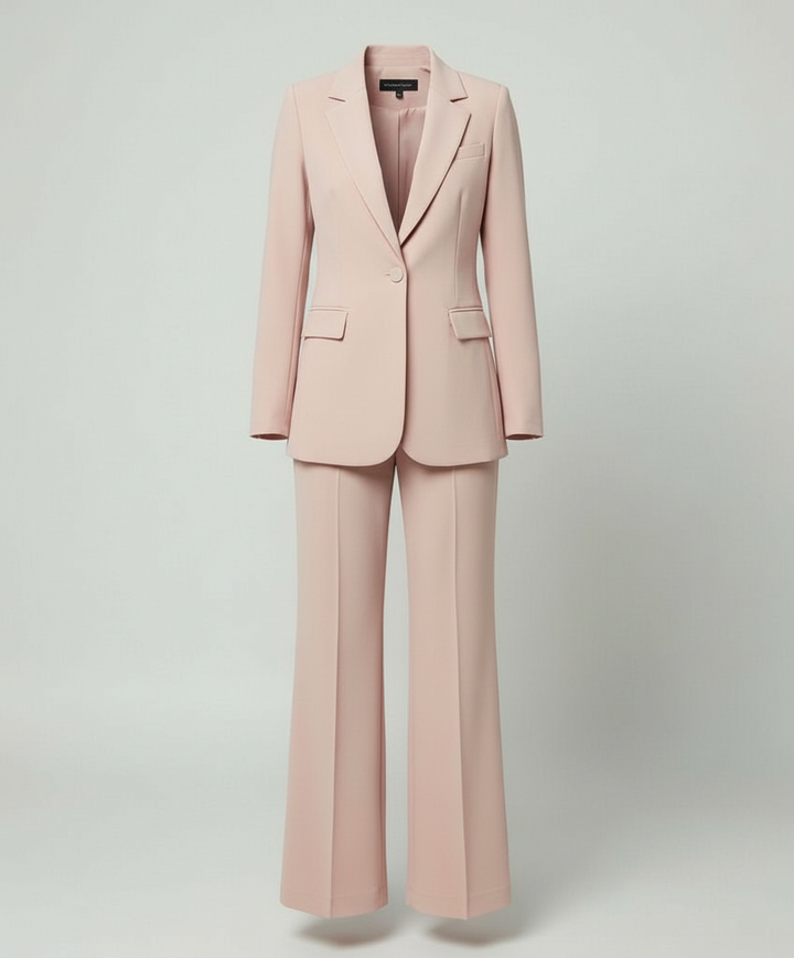Echoarchiv | Damenanzug 2-teilig - Eleganter Blazer und Weite Hose Set
