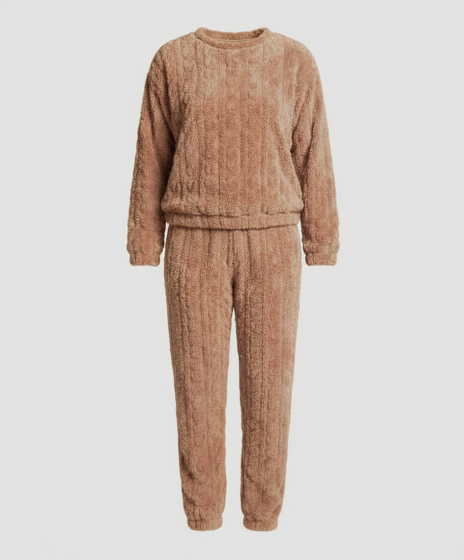 Kuscheliges Damen Fleece-Pyjama-Set | Echoarchiv