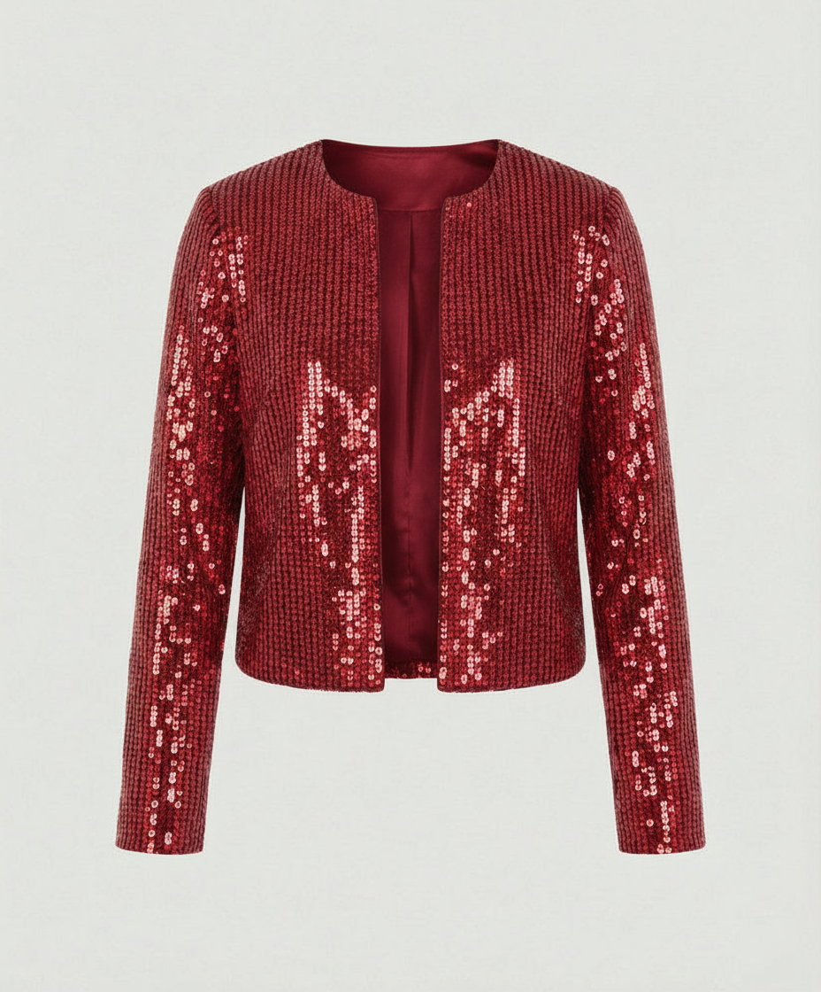 Damen Strickjacke mit Glitzereffekt – Echoarchiv