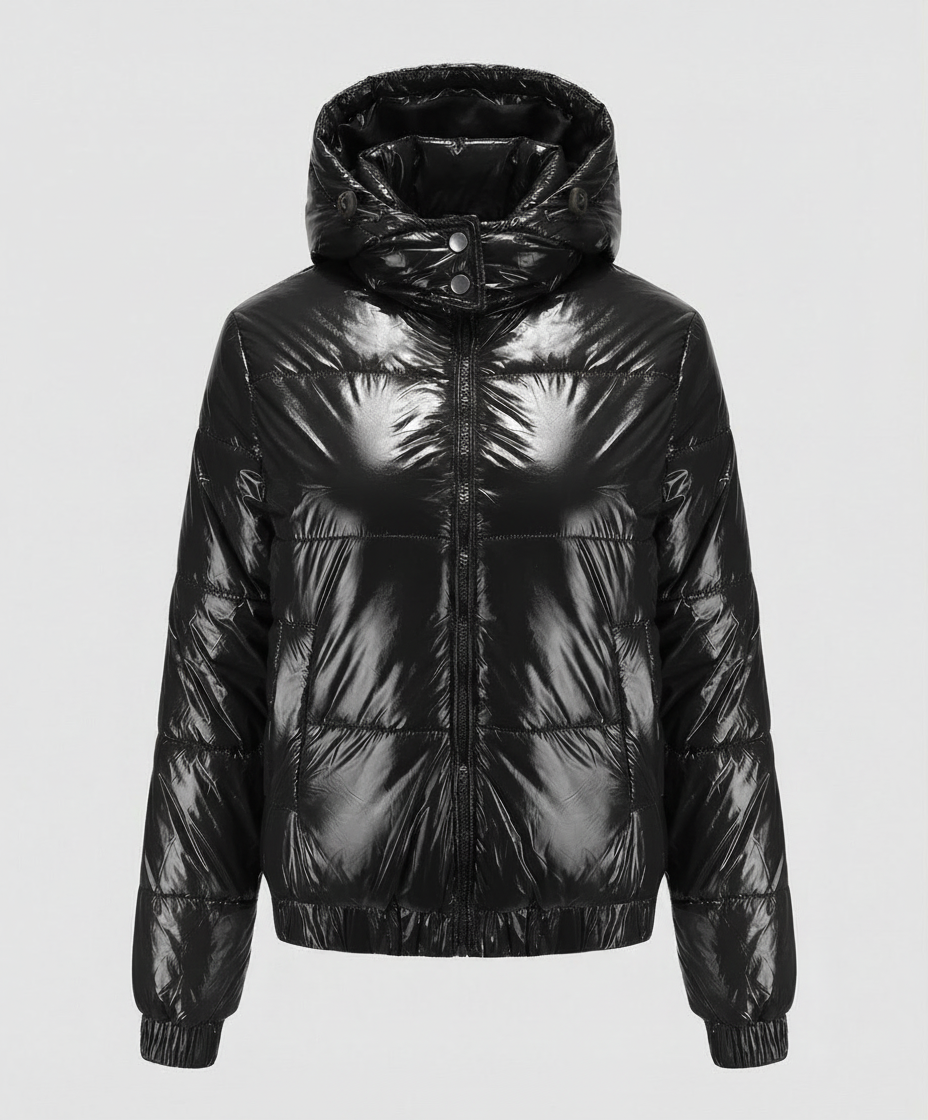 Hochglänzende Damen Steppjacke | Echoarchiv