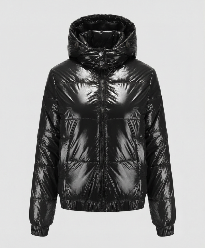 Hochglänzende Damen Steppjacke | Echoarchiv