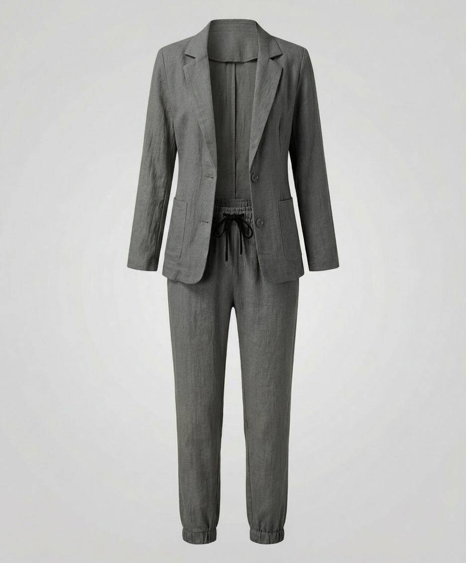 Elegantes Blazer Jogger Damen Set | Heidi-Mode