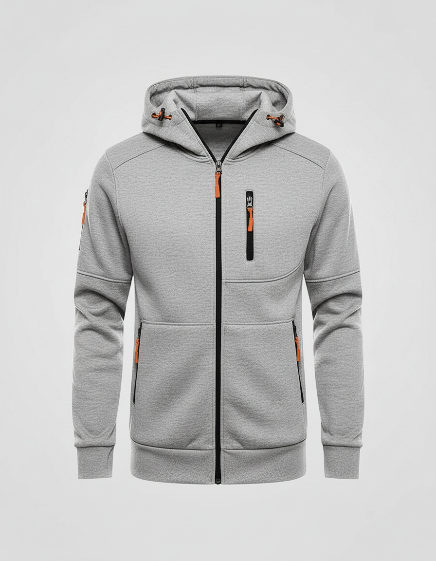 Herren Hoodie Mit Reißverschluss – Cavarno