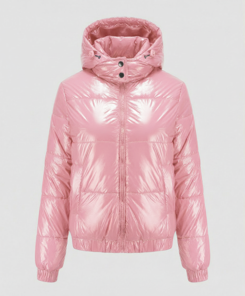 Hochglänzende Damen Steppjacke | Echoarchiv