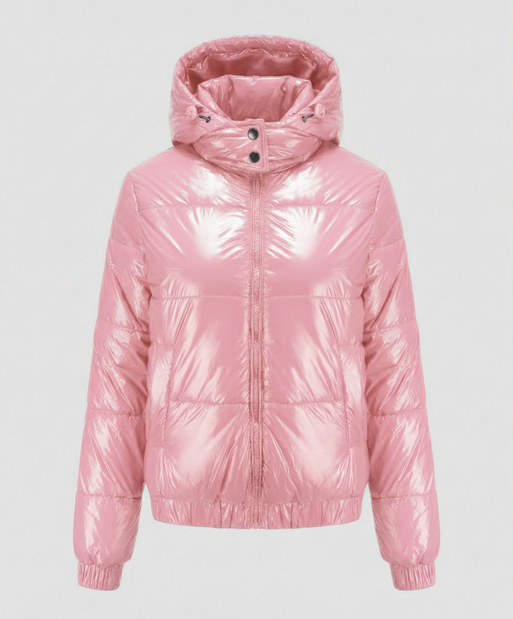 Hochglänzende Damen Steppjacke | Echoarchiv
