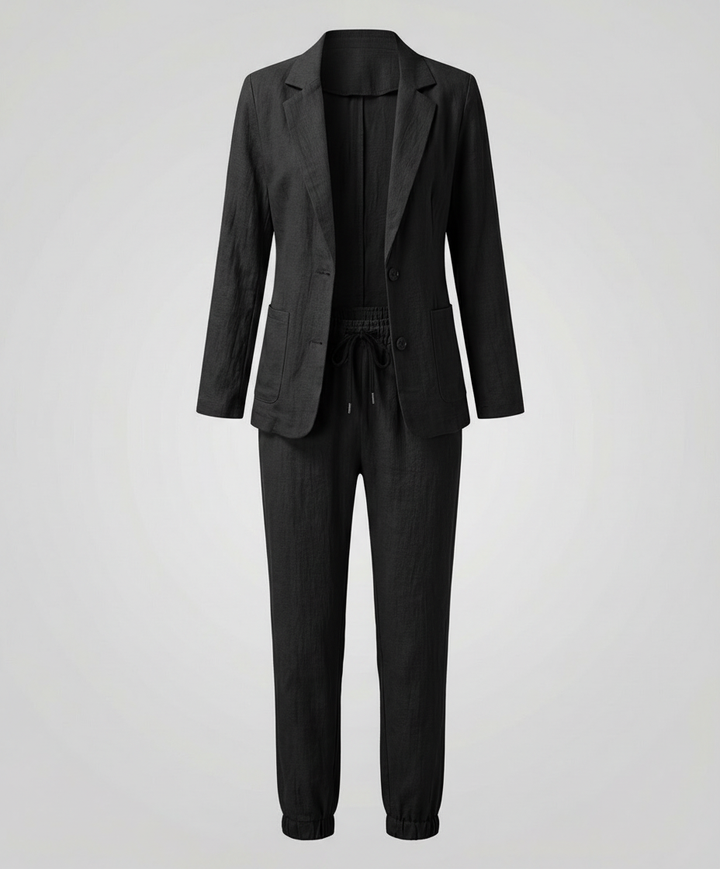 Elegantes Blazer Jogger Damen Set | Heidi-Mode