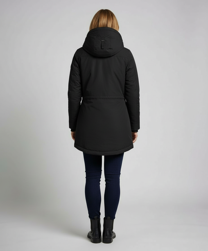 Lange Gefütterte Winterjacke Damen | Echoarchiv