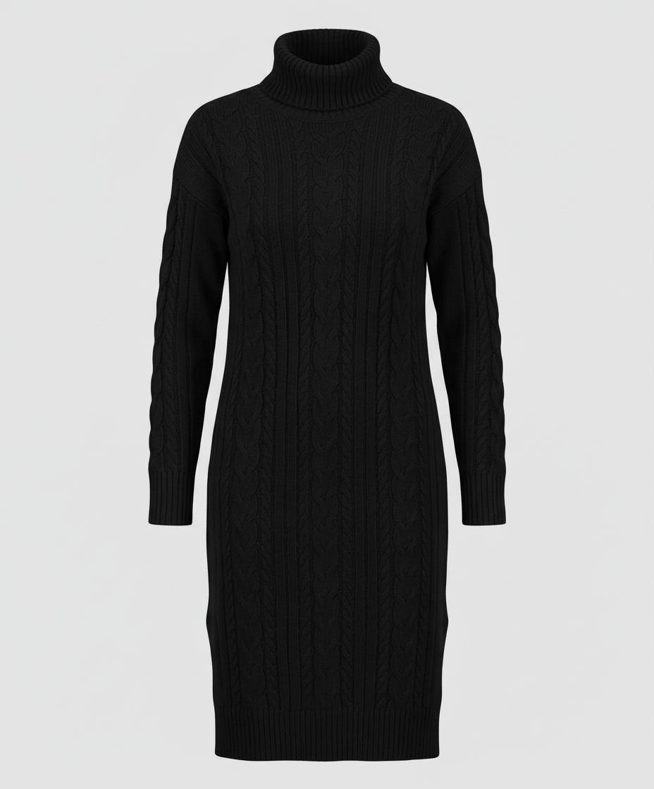 Elegantes Warmes Strickkleid Winter | Heidi-Mode
