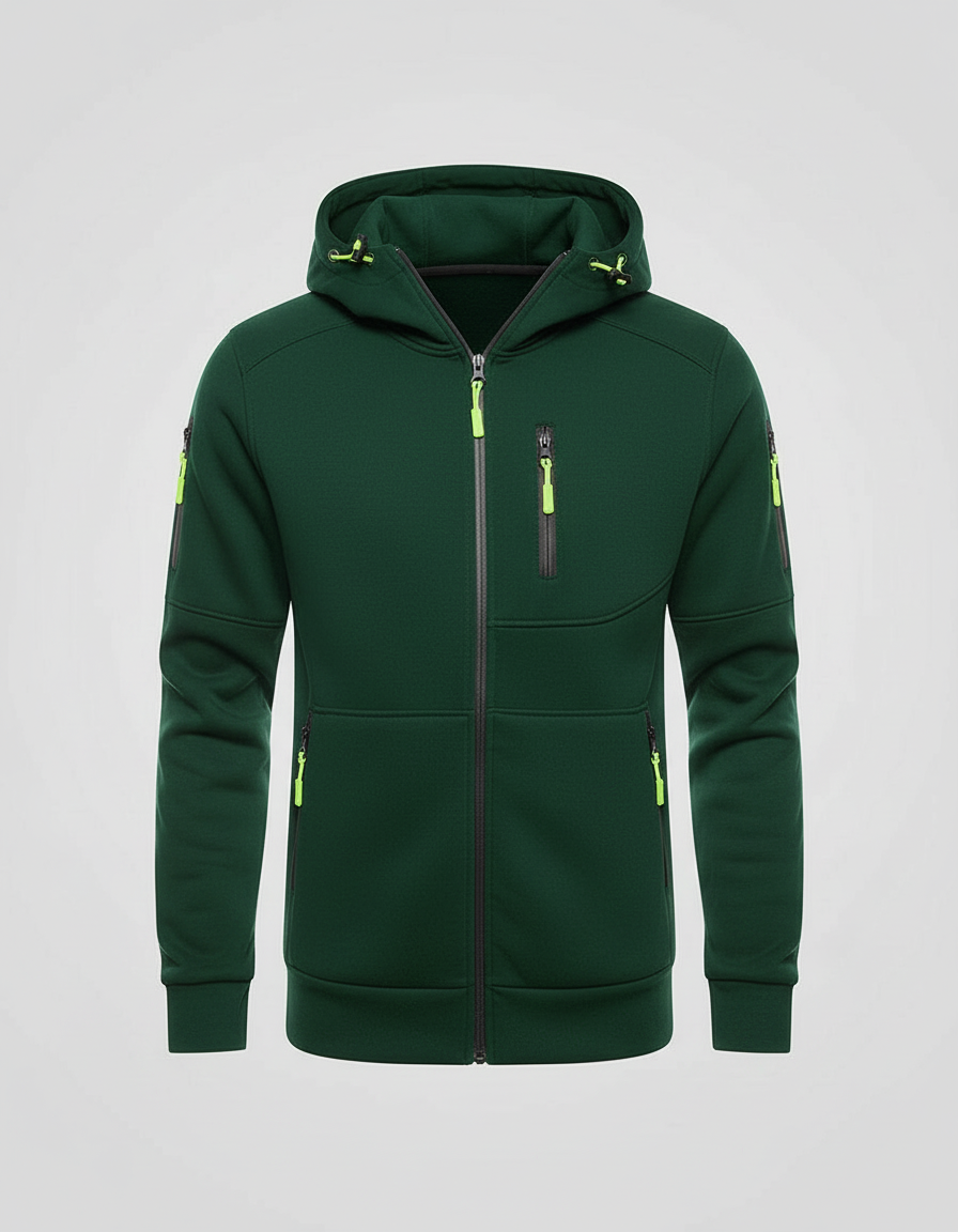 Herren Hoodie Mit Reißverschluss – Cavarno