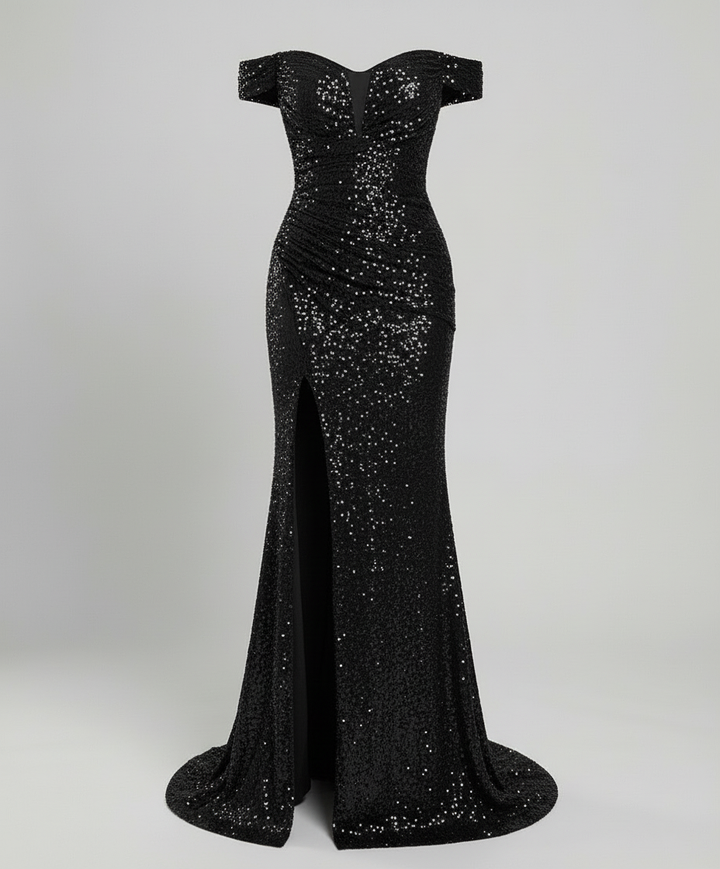 Elegantes Off Shoulder Abendkleid Damen | Echoarchiv