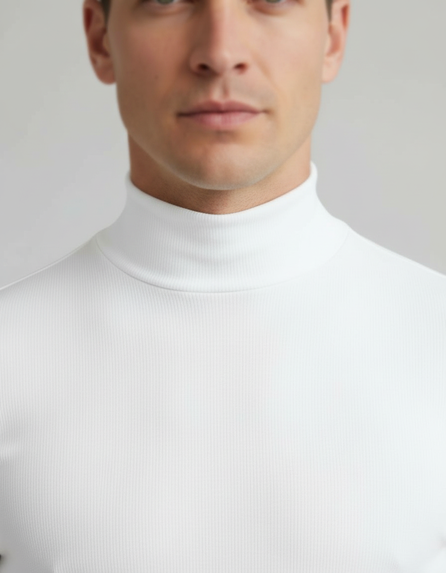 Rollkragen Slim Fit Herrenhemd – Arvello