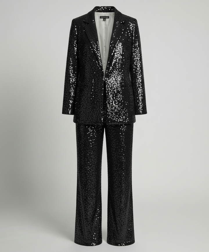 Glitzernder Eleganter Blazeranzug Damen | Echoarchiv