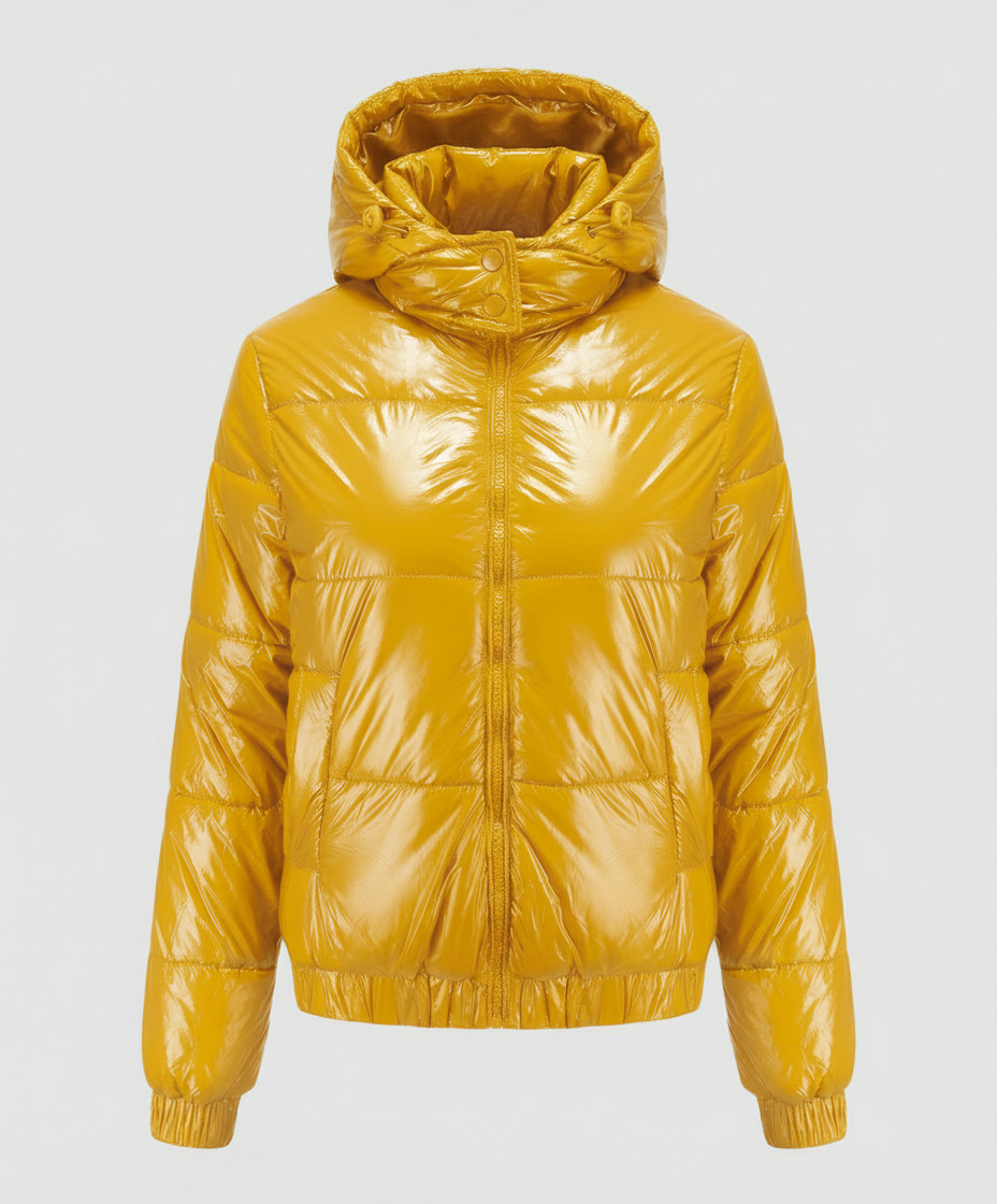 Hochglänzende Damen Steppjacke | Echoarchiv