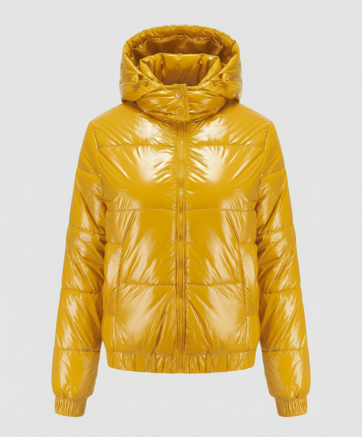 Hochglänzende Damen Steppjacke | Echoarchiv