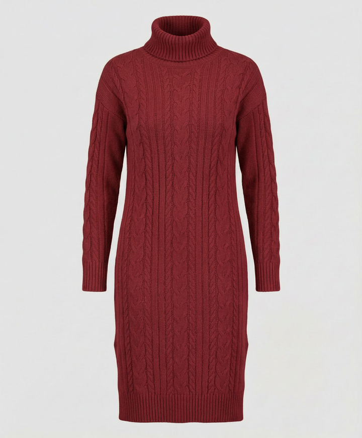 Elegantes Warmes Strickkleid Winter | Heidi-Mode