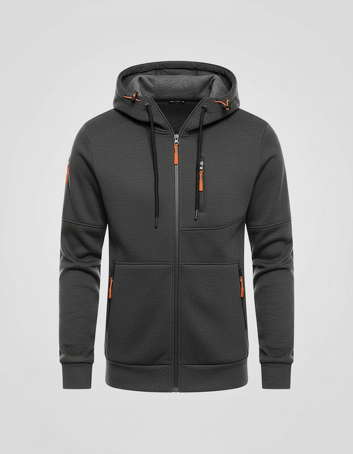Herren Hoodie Mit Reißverschluss – Cavarno