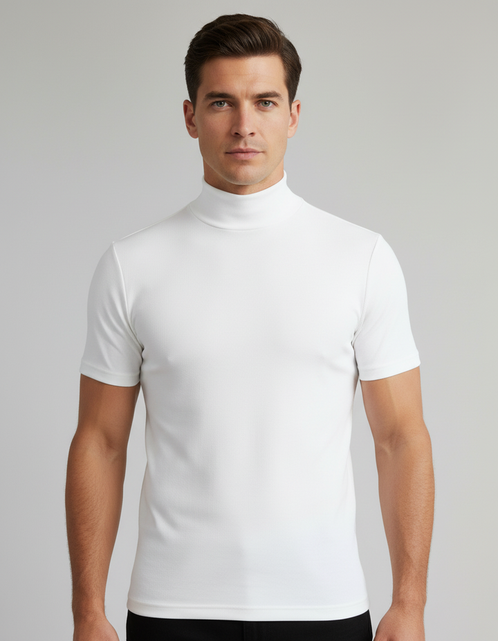 Rollkragen Slim Fit Herrenhemd – Arvello