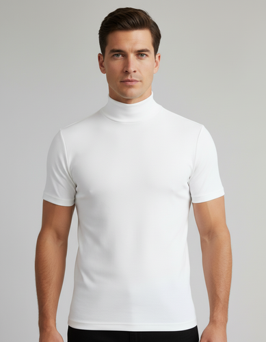 Rollkragen Slim Fit Herrenhemd – Arvello