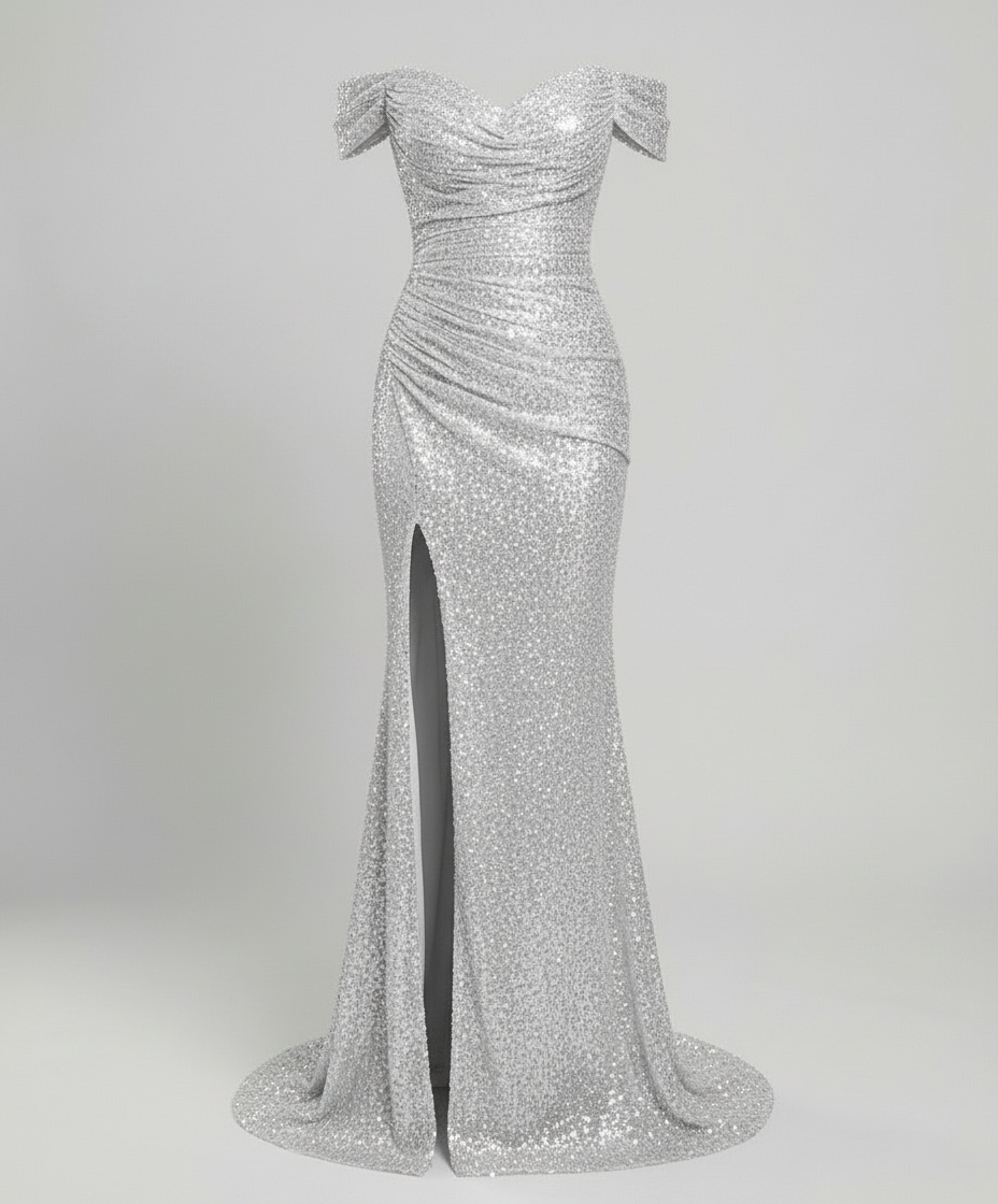 Elegantes Off Shoulder Abendkleid Damen | Echoarchiv