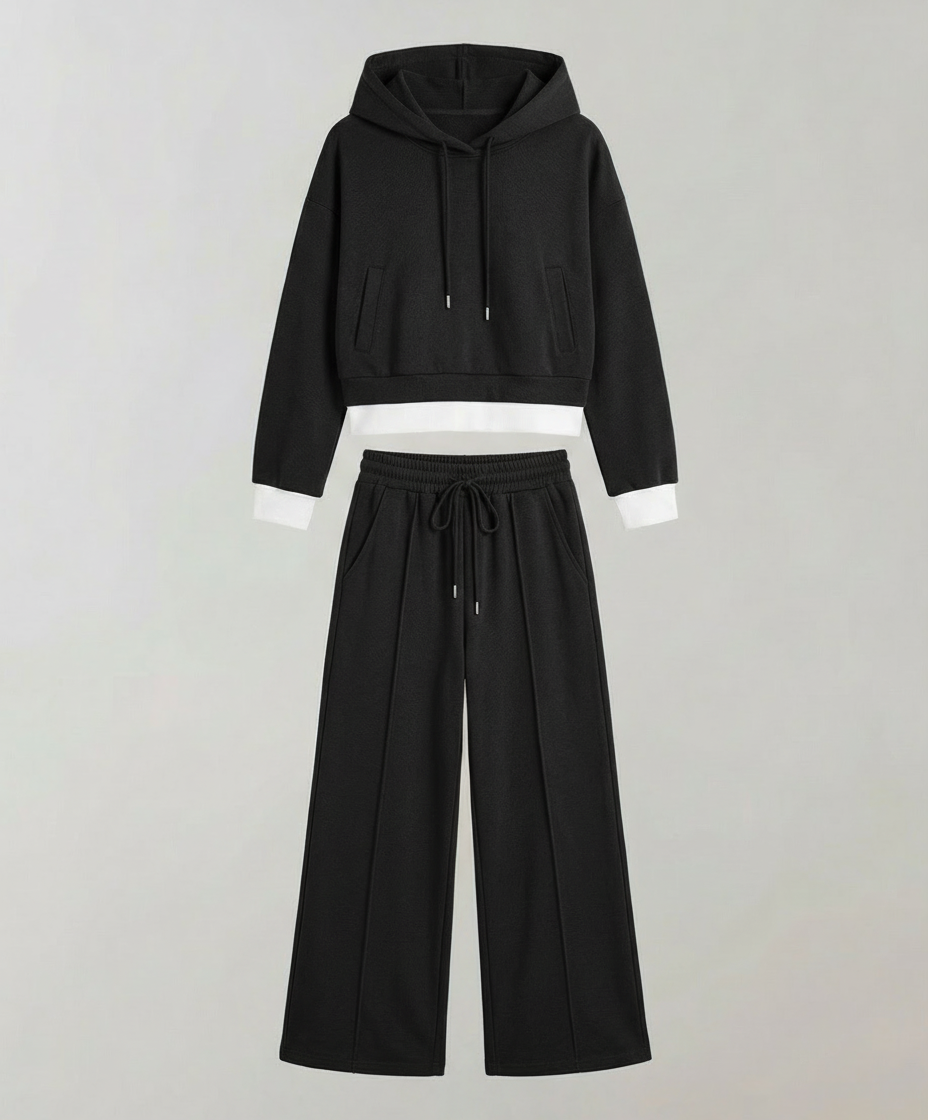 Zweifarbiges Damen Lounge Set | Echoarchiv