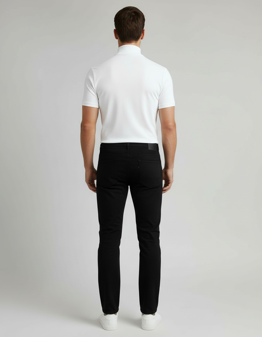 Rollkragen Slim Fit Herrenhemd – Arvello