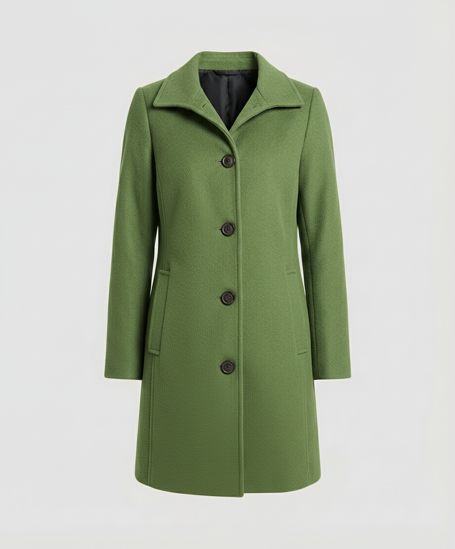 Eleganter Einreihmantel Damen | Echoarchiv