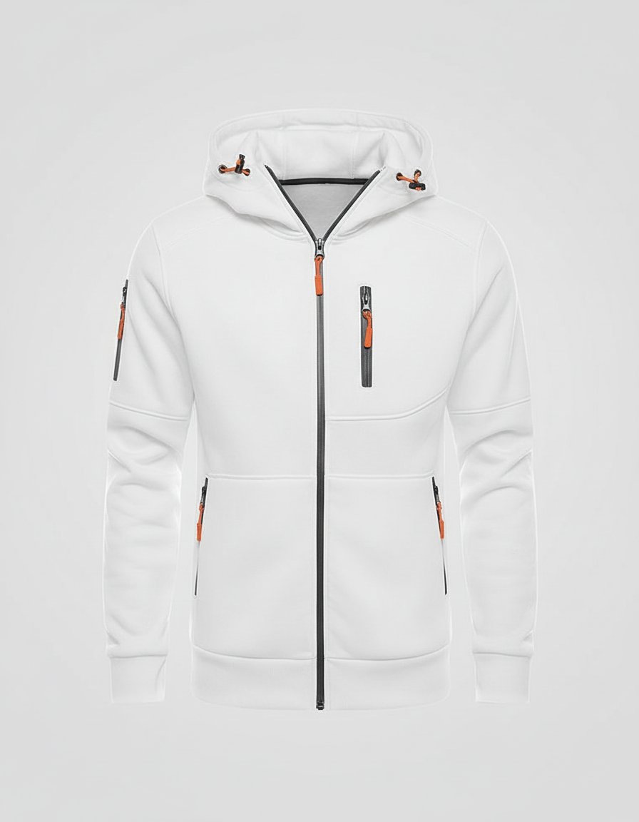 Herren Hoodie Mit Reißverschluss – Cavarno