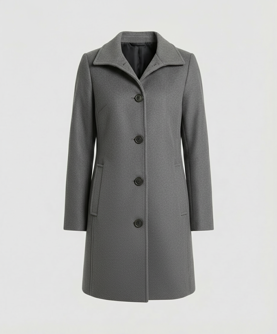 Eleganter Einreihmantel Damen | Echoarchiv