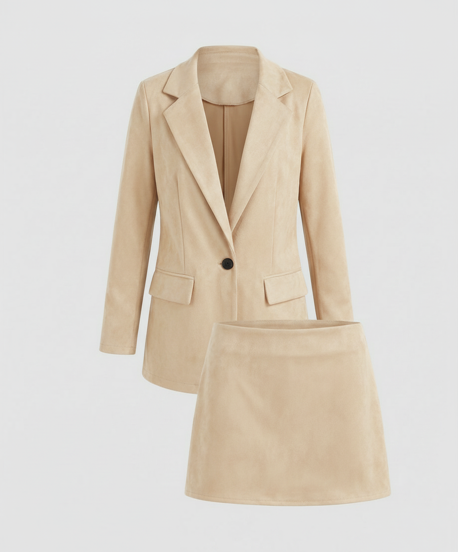 Elegantes Wild Blazer Rock Set | Echoarchiv