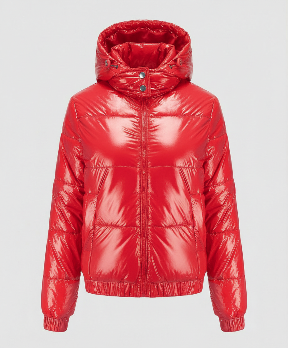 Hochglänzende Damen Steppjacke | Echoarchiv