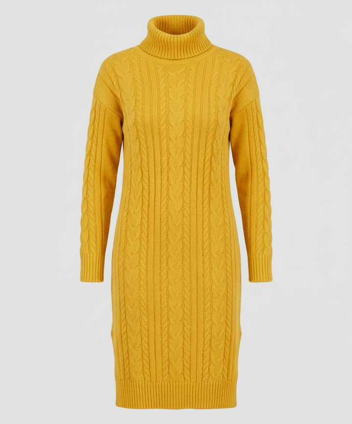 Elegantes Warmes Strickkleid Winter | Heidi-Mode